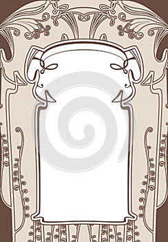 Art nouveau frames.