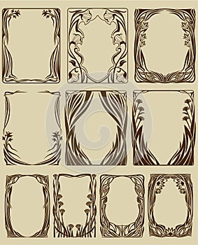 Art Nouveau frames
