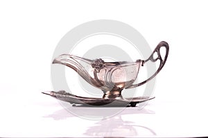 Art nouveau silver cup sauce