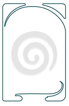 Art Nouveau style frame