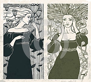 Art Nouveau women