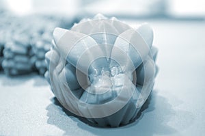 Art object printed on 3D printer. Model printed on 3D printer. 3D printed object