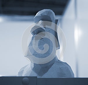 Art object printed on 3D printer. Model printed on 3D printer. 3D printed object