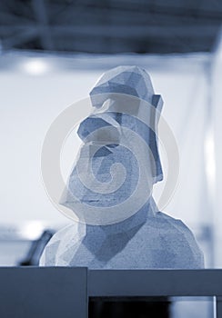 Art object printed on 3D printer. Model printed on 3D printer. 3D printed object