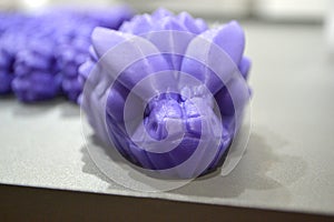 Art object printed on 3D printer. Model printed on 3D printer. 3D printed object