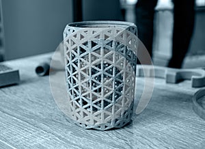 Art objects printed on 3d printer. Multi Jet Fusion MJF.