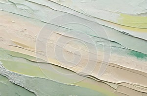 Art oil and acrylic smear canvas painting wall. Abstract pastel color stain brushstroke texture background. AI generated