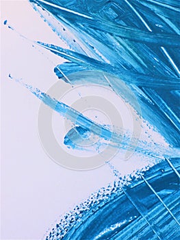 The Art Of The Paint Brush, Swishes & Swirls - Blue & White Collection