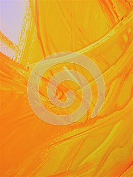 The Art Of The Paint Brush, Swishes & Swirls - Orange & Yellow Collection