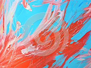 The Art Of The Paint Brush, Swishes & Swirls - Red & Blue Collection