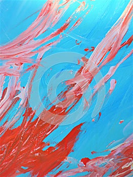 The Art Of The Paint Brush, Swishes & Swirls - Red & Blue Collection