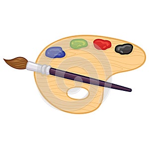 Art Palette Fun Kids Cartoon Illustration