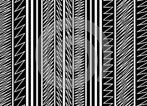 art pattern with oblique black segments