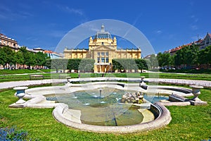 Art pavillion in Zagreb