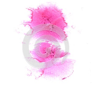 art The pink watercolor ink paint blob watercolour splash colorf