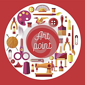 Art point hobby and craft painting sewing and repairing