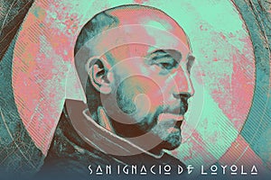 Art portrait of Saint Ignatius of Loyola