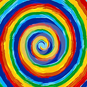 Art rainbow abstract swirl vector background