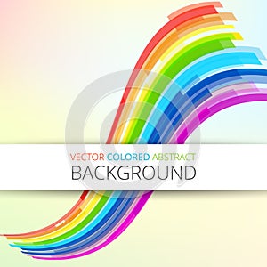 Art rainbow abstract vector background
