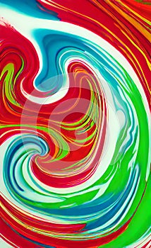 Art rainbow psychedelic oil paint abstract graphic poster web page PPT background. Digital art wallpaper.