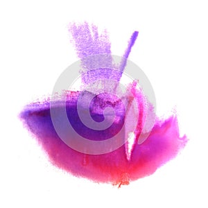 art Red, pink, violet watercolor ink paint blob watercolour spla