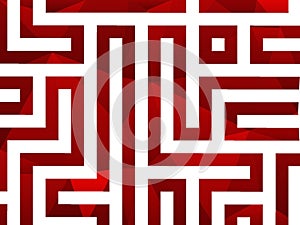 red and white labyrinth background