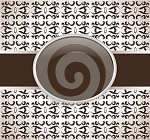 Art retro brown ornate cover