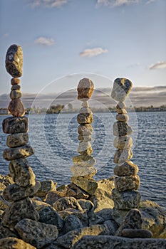 Rock balancing