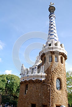 Art on roof in Barcelona