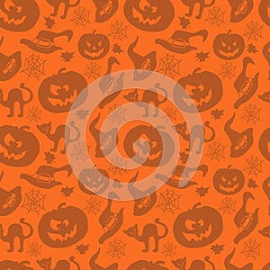 Art seamless pattern for Happy Halloween