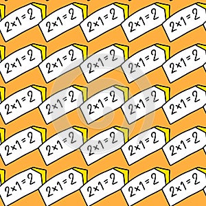 Seamless pattern of number background