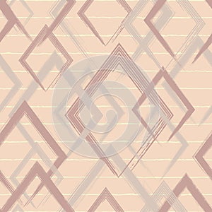 Art square seamless pattern. Repeating abstract grunge backdrop. Random cubes. Background brush strokes. Geometric texture. Repeat