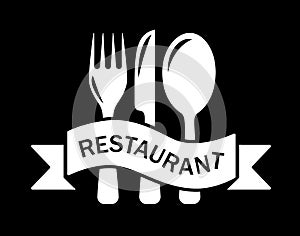 Art style restaurant symbol