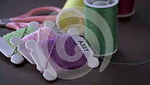 The Art of Threads: A Macro View of Silk Bobbins and Floss