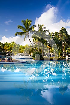 Art tropical resort hotel pool