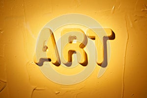 Art word - Moulded letters