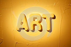 Art word - Moulded letters photo