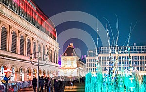 Art works of the Festival of Lights in Lyon