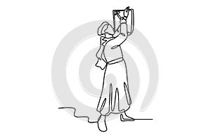 A man teaches Protestantism