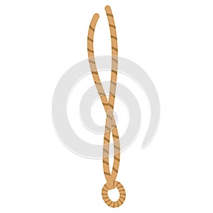 2d illustration rope loop knot design