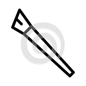 Artbrush vector thin line icon