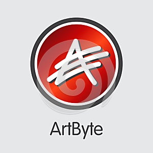 Artbyte - Blockchain Cryptocurrency Pictogram.