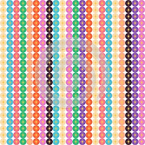 Artdeco Circus Circle Seamless Pattern