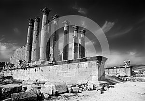 Artemis Temple at Jerash photo