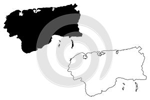 Artemisa Province Republic of Cuba, Provinces of Cuba map vector illustration, scribble sketch Artemisa map photo