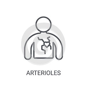 Arterioles icon. Trendy Arterioles logo concept on white backgro photo