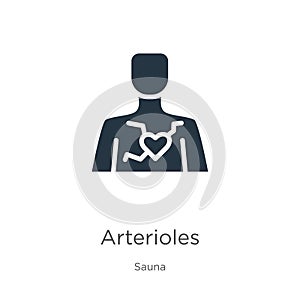 Arterioles icon vector. Trendy flat arterioles icon from sauna collection isolated on white background. Vector illustration can be photo