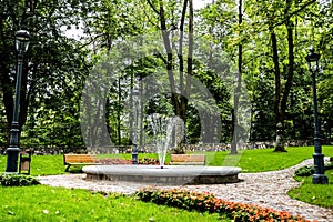 Artesia fountain in the Monastery park photo