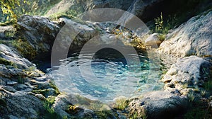 artesian spring water source