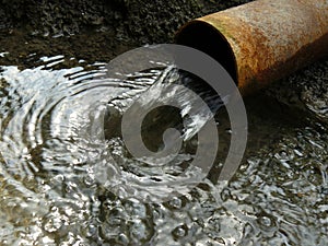 Artesian water stream